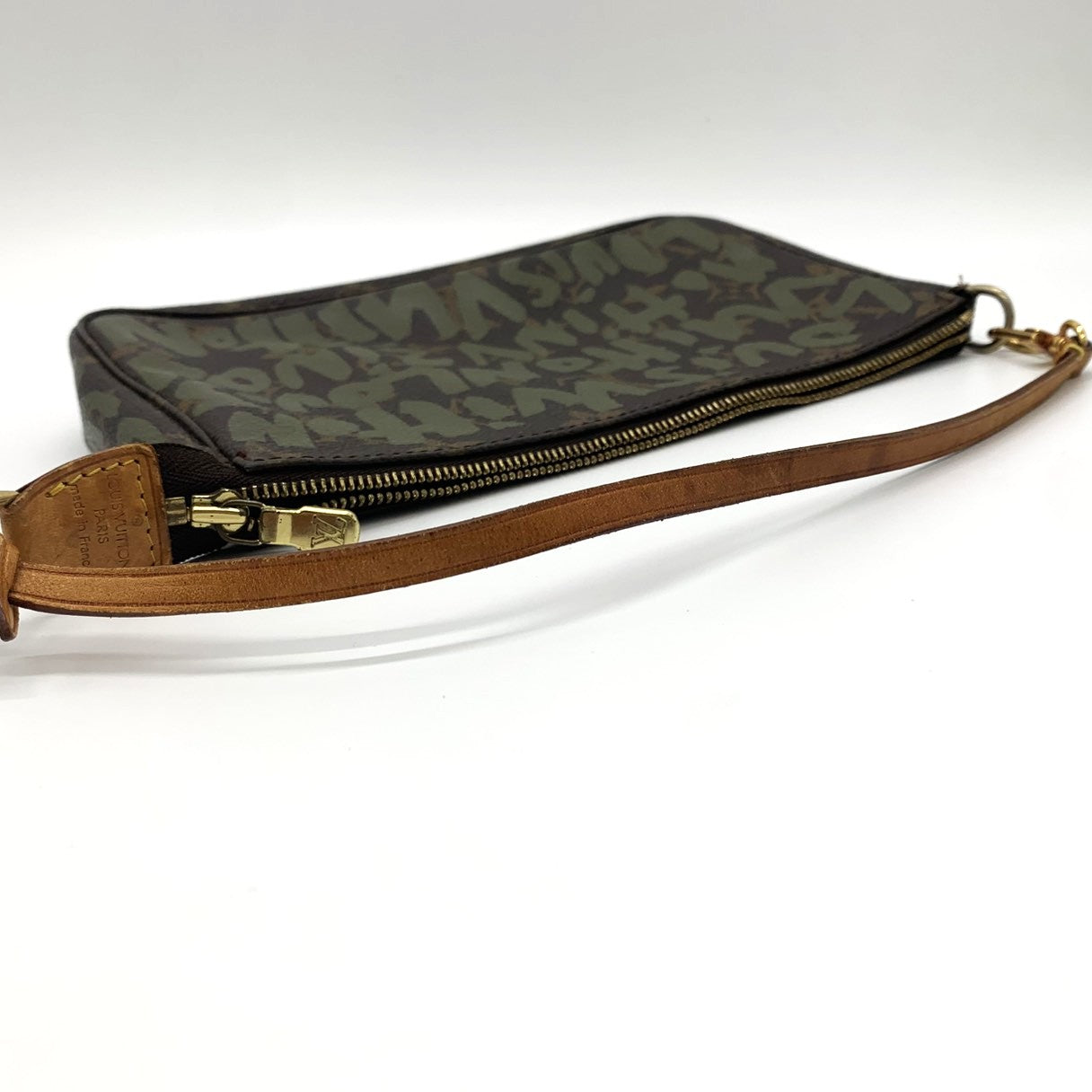 Louis Vuitton M92191 Graffiti Pochette Accessoires Pouch Monogram Canvas Brown/Khaki Pre-owned