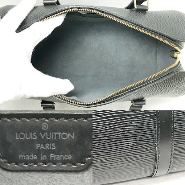 Louis Vuitton M52862 Soufflot Shoulder Bag/Boston Bag Epi Leather Black Pre-owned