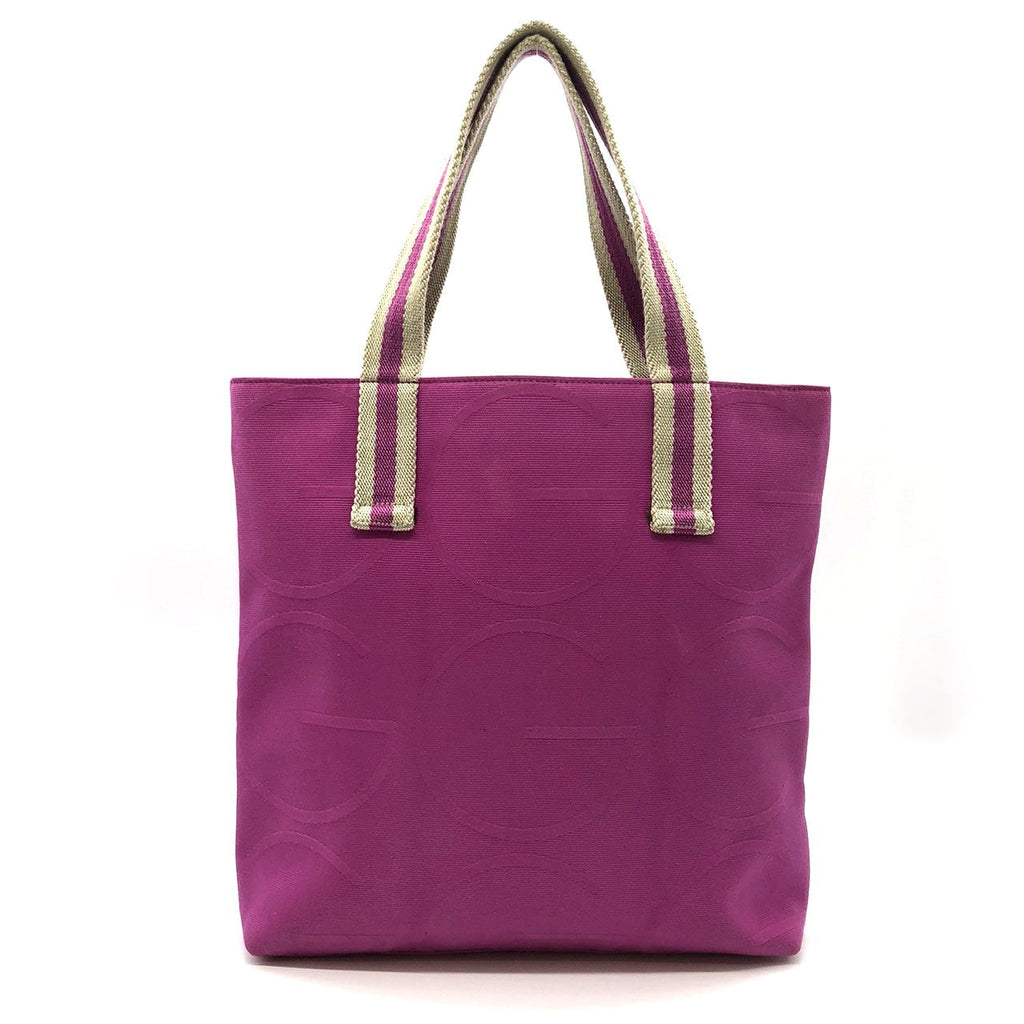 GUCCI 140691 Handbag Tote Bag Canvas Pink Women's Men's Fashion Vintage PRE-OWNED