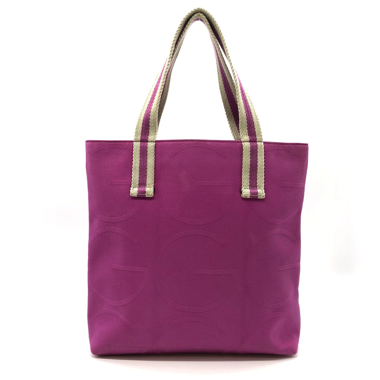 GUCCI 140691 Handbag Tote Bag Canvas Pink Women's Men's Fashion Vintage PRE-OWNED