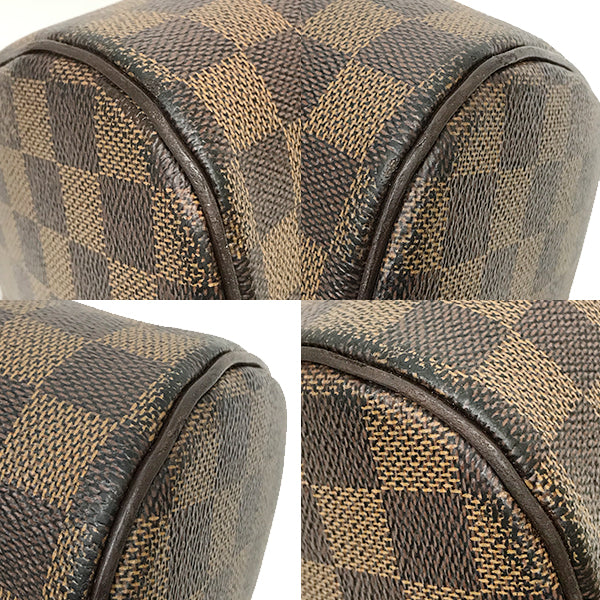 Louis Vuitton N41434 Rivera MM Handbag Damier PVC/Leather Brown Pre-owned