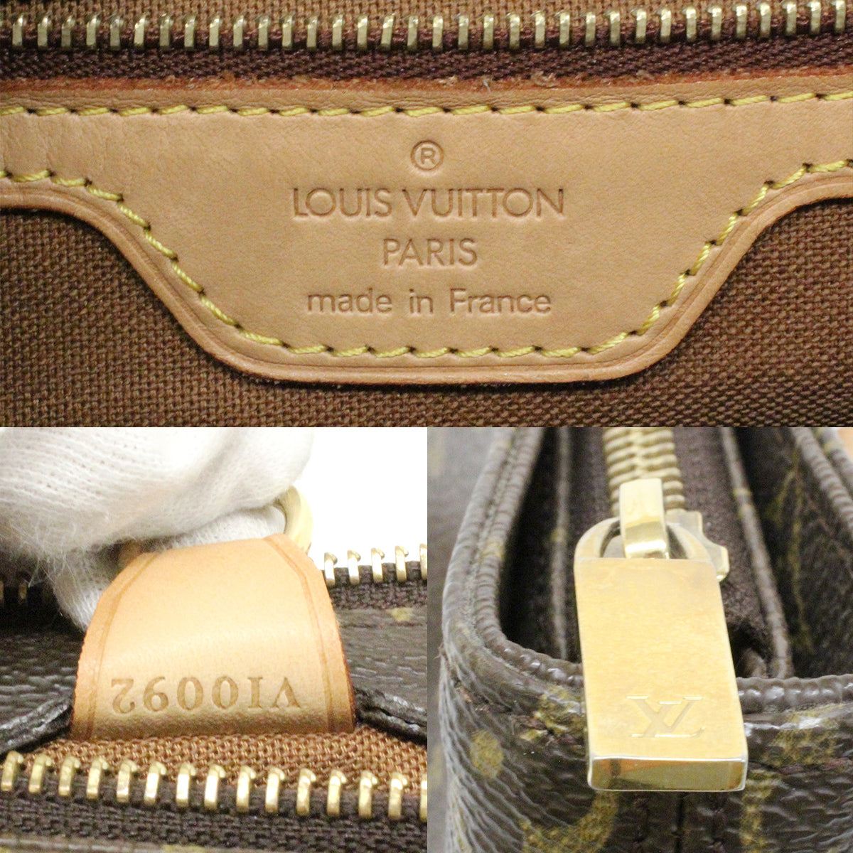 Louis Vuitton M51148 Cabas Piano Tote Bag/Shoulder Bag Monogram PVC Brown Pre-owned