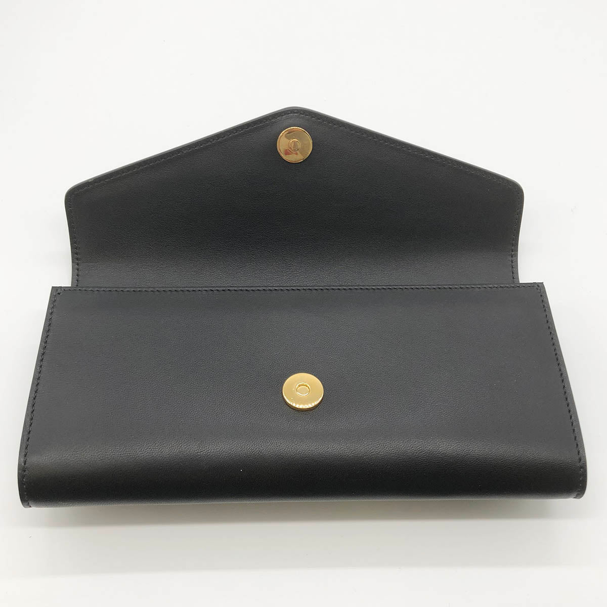 Gucci 576532 Raja Broadway Tiger Clutch Bag Leather Black/Gold Pre-owned