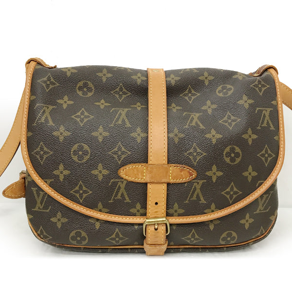Louis Vuitton M40710 Saumur MM Shoulder Bag Monogram Canvas Pre-owned
