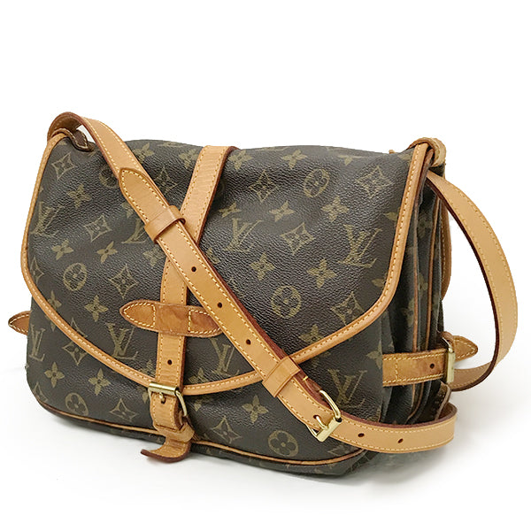 Louis Vuitton M40710 Saumur MM Shoulder Bag Monogram Canvas Pre-owned