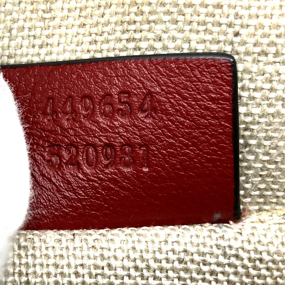 GUCCI 449654 Handbag/Shoulder Bag, 2-way, Guccissima Leather, Red, Women's PRE-OWNED
