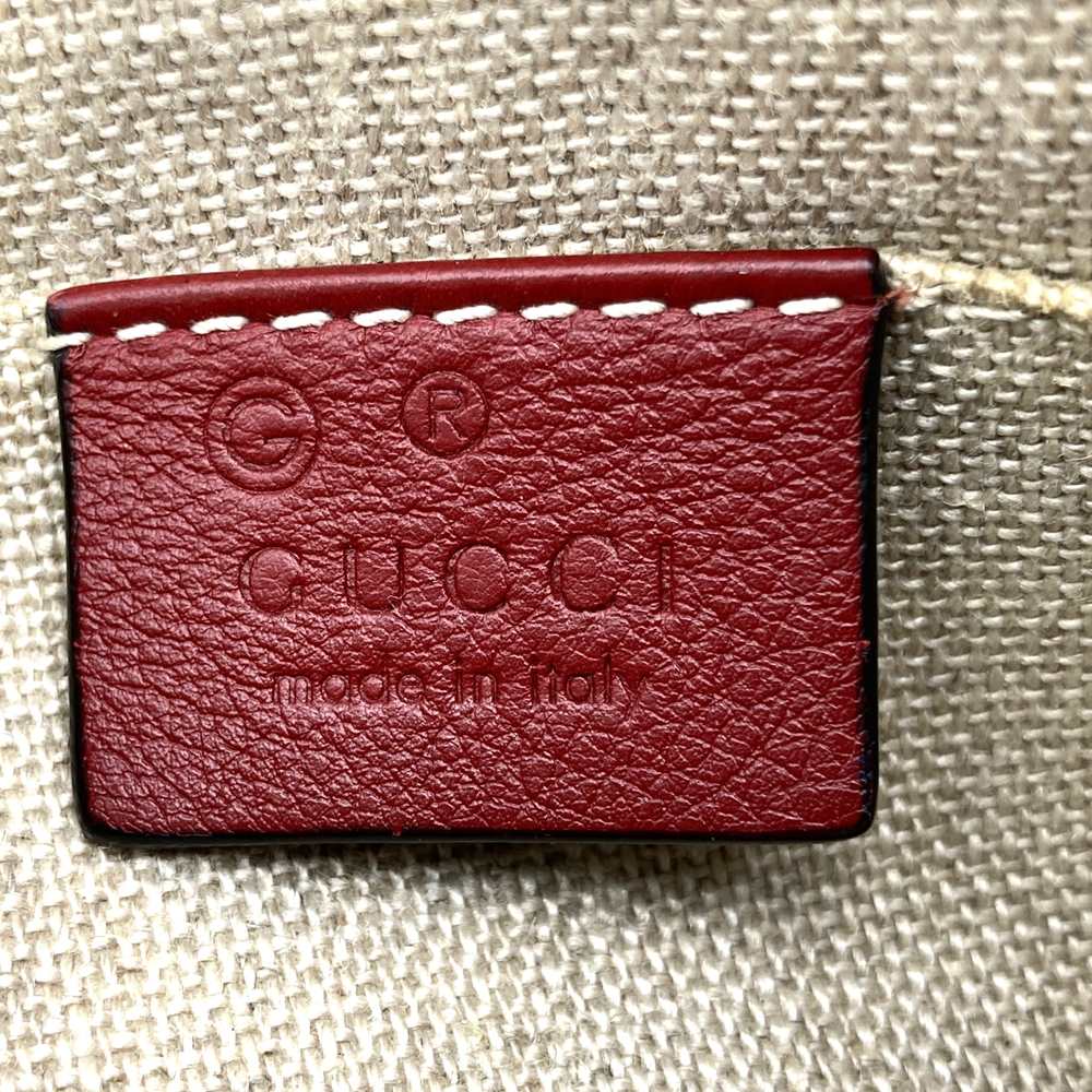 GUCCI 449654 Handbag/Shoulder Bag, 2-way, Guccissima Leather, Red, Women's PRE-OWNED