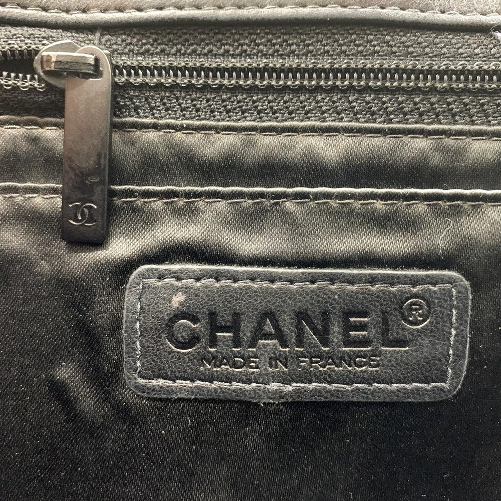 Excellent condition CHANEL New Travel Line Chocolate Bar Chain Shoulder Bag, Nylon, Coco Black. PRE-OWNED