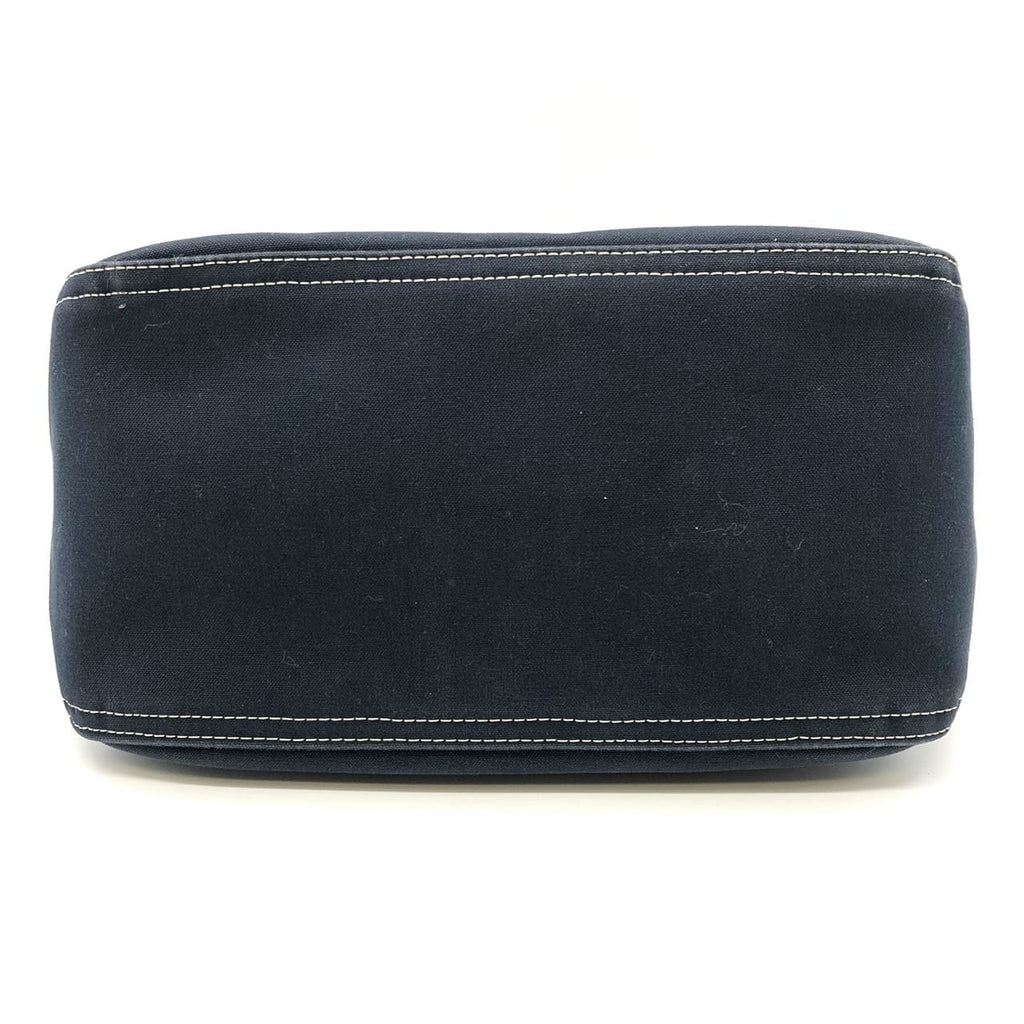 FENDI Mamma Bucket Marble Shoulder Bag Handbag Canvas Navy Denim Women's PRE-OWNED
