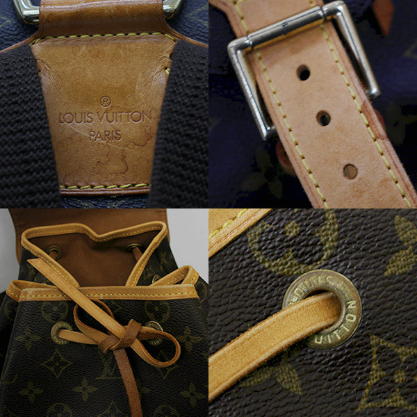 Louis Vuitton M51135 Montsouris Backpack/Daypack Monogram Canvas Brown Pre-owned