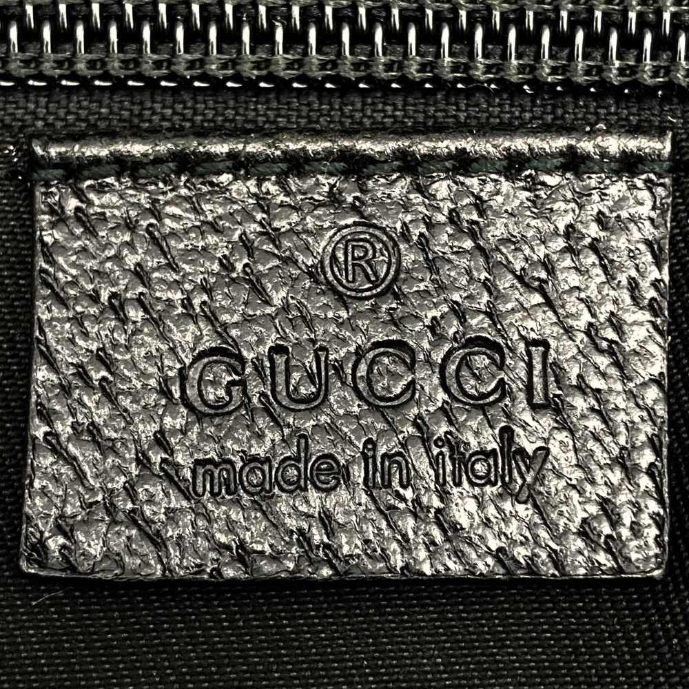 Gucci 131233 Sherry Line Big Tote Bag/Handbag GG Canvas Black Pre-owned