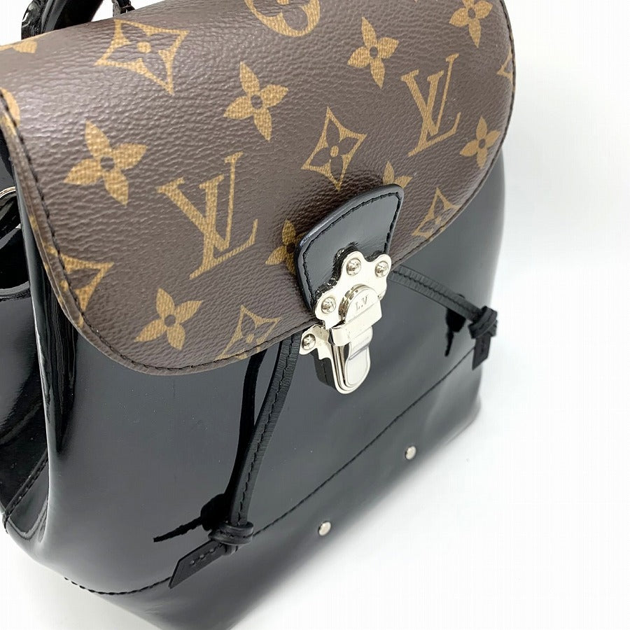 Louis Vuitton M55769 Hot Springs Backpack Daypack Handbag 2-way Brown Vernis x Monogram LOUIS VUITTON LV L/V Vuitton PRE-OWNED Brand Item High Brand Collection
