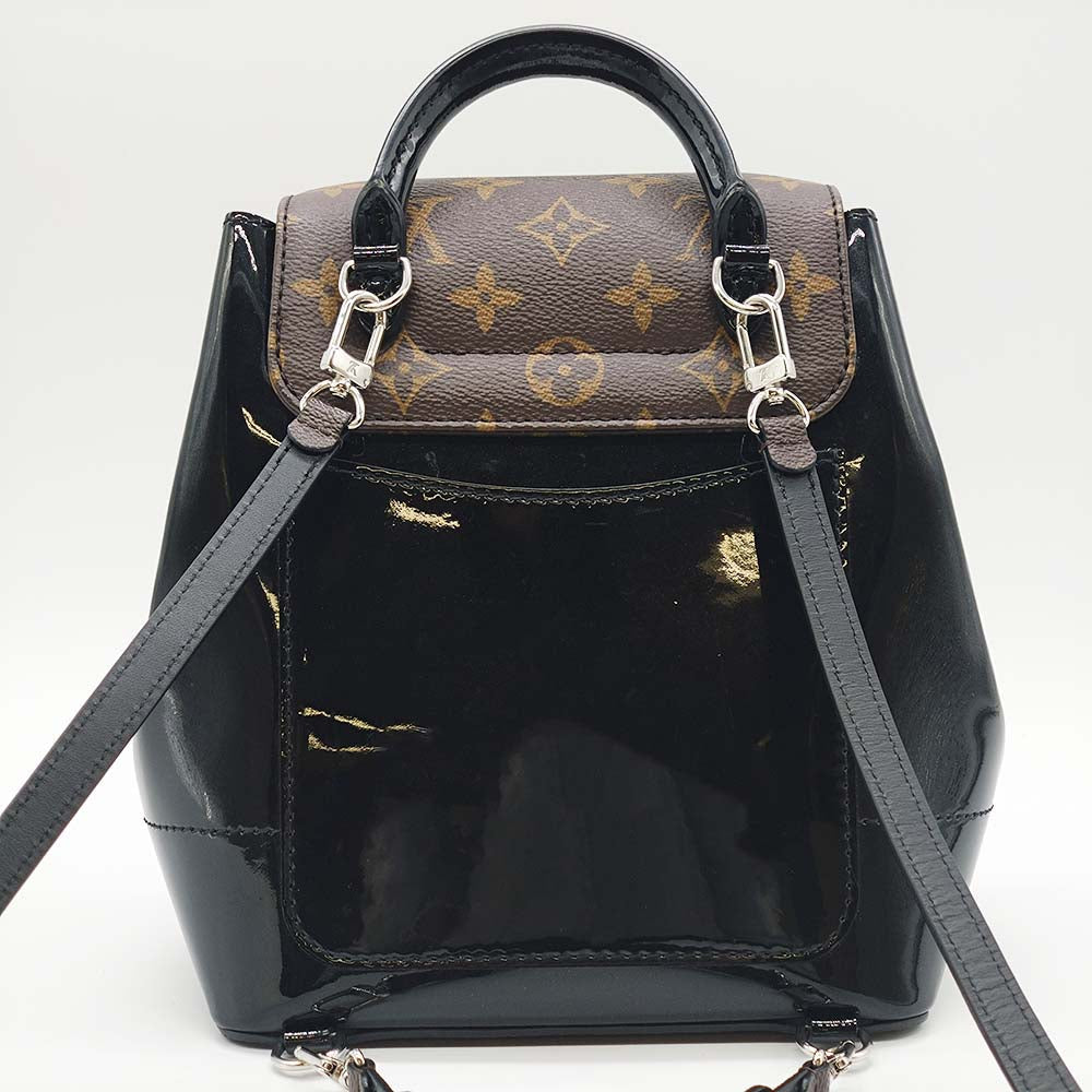 Louis Vuitton M55769 Hot Springs Backpack Daypack Handbag 2-way Brown Vernis x Monogram LOUIS VUITTON LV L/V Vuitton PRE-OWNED Brand Item High Brand Collection