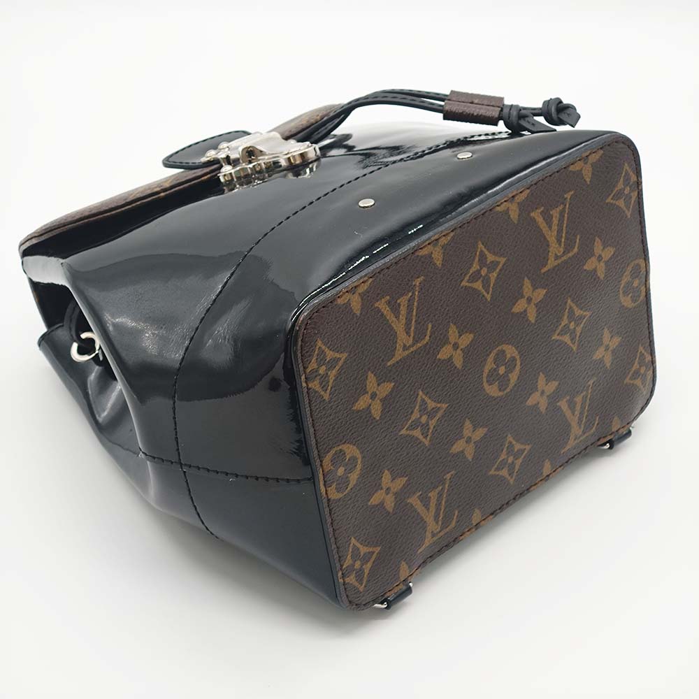 Louis Vuitton M55769 Hot Springs Backpack Daypack Handbag 2-way Brown Vernis x Monogram LOUIS VUITTON LV L/V Vuitton PRE-OWNED Brand Item High Brand Collection