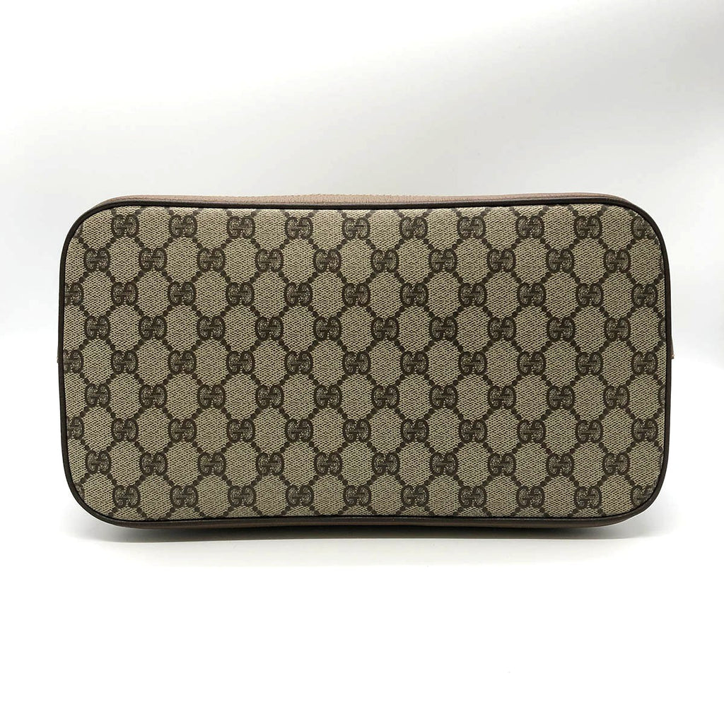 Gucci 000 40 GG Supreme 2-Way Handbag/Shoulder Bag Beige/Brown Pre-owned