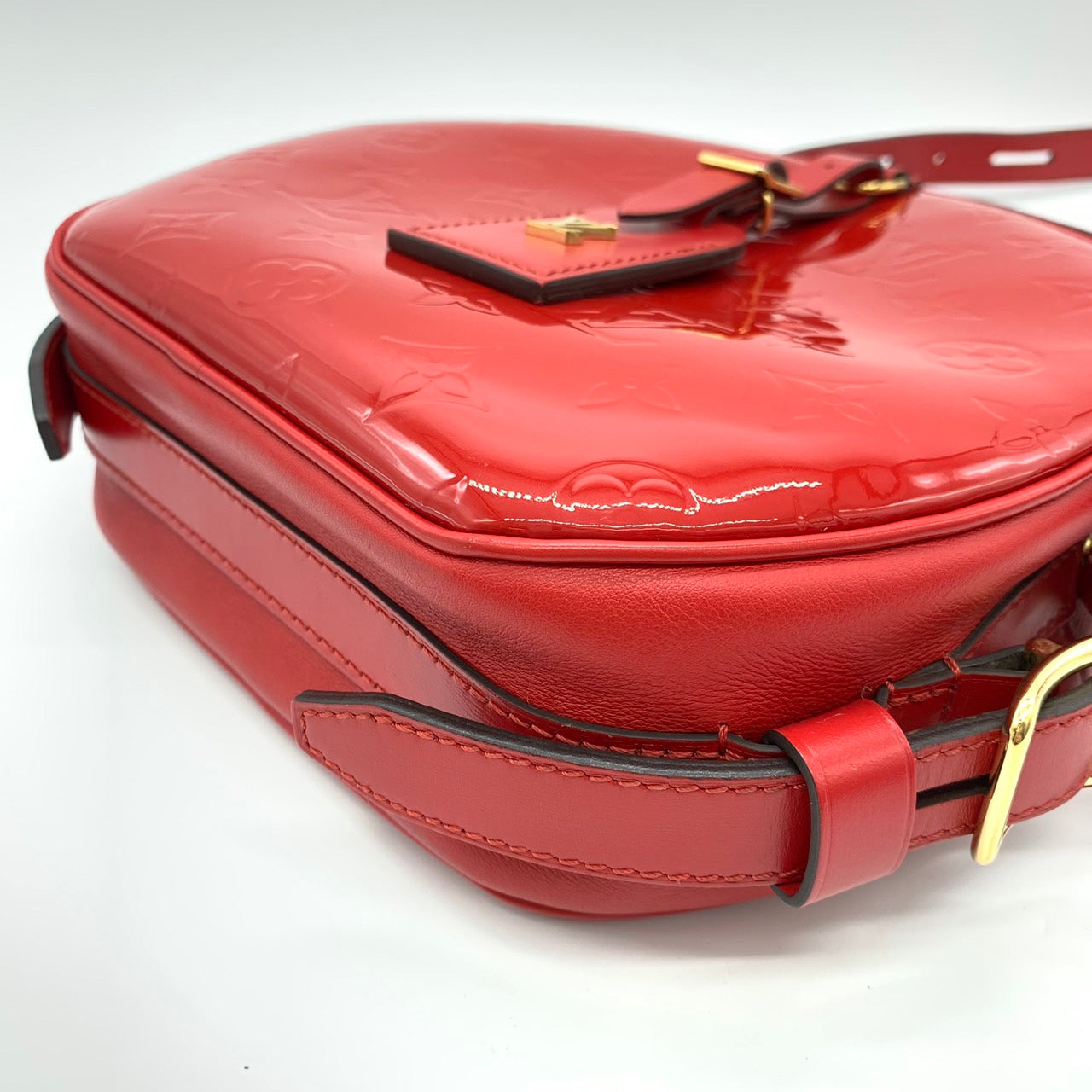 LOUIS VUITTON Boite Chapeau Souple Shoulder Bag, Monogram Vernis, Red, Women's Fashion M54100 PRE-OWNED