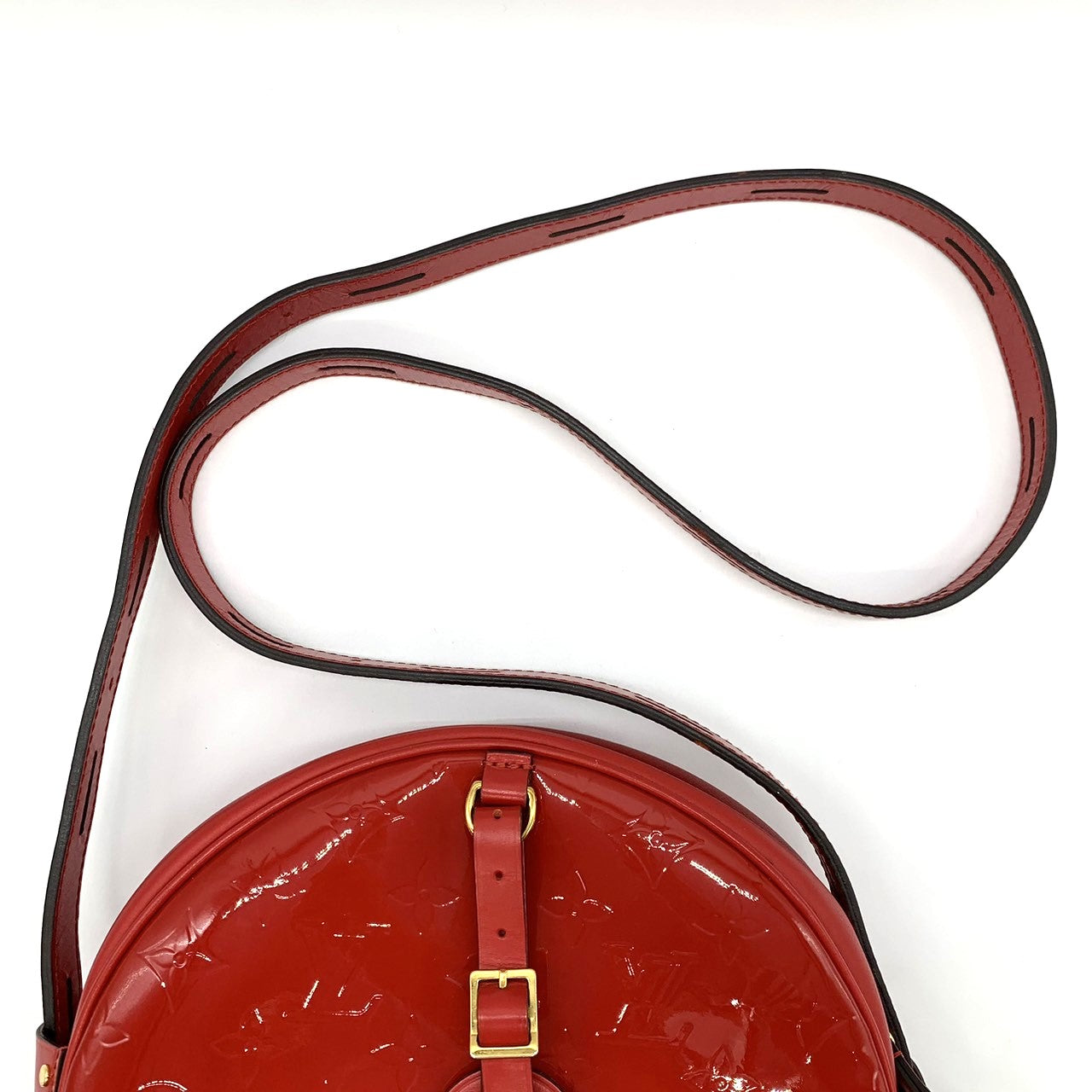 LOUIS VUITTON Boite Chapeau Souple Shoulder Bag, Monogram Vernis, Red, Women's Fashion M54100 PRE-OWNED