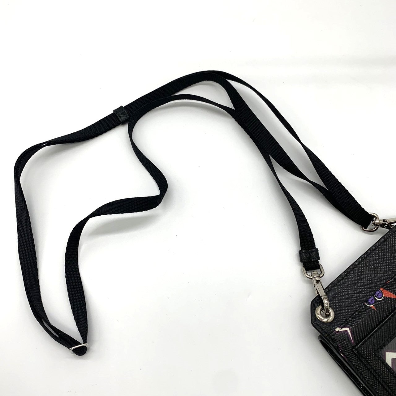 Prada Frankenstein Sacoche Shoulder Bag Leather Black Pre-owned