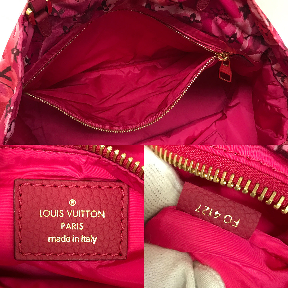 Louis Vuitton M94313 Noefull MM 2-Way Shoulder Bag/Tote Bag Ikat Nylon Canvas Violet/Pink Pre-owned