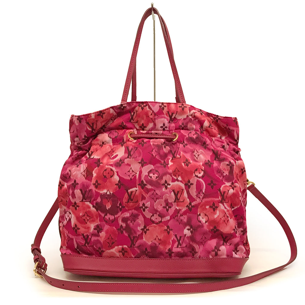 Louis Vuitton M94313 Noefull MM 2-Way Shoulder Bag/Tote Bag Ikat Nylon Canvas Violet/Pink Pre-owned