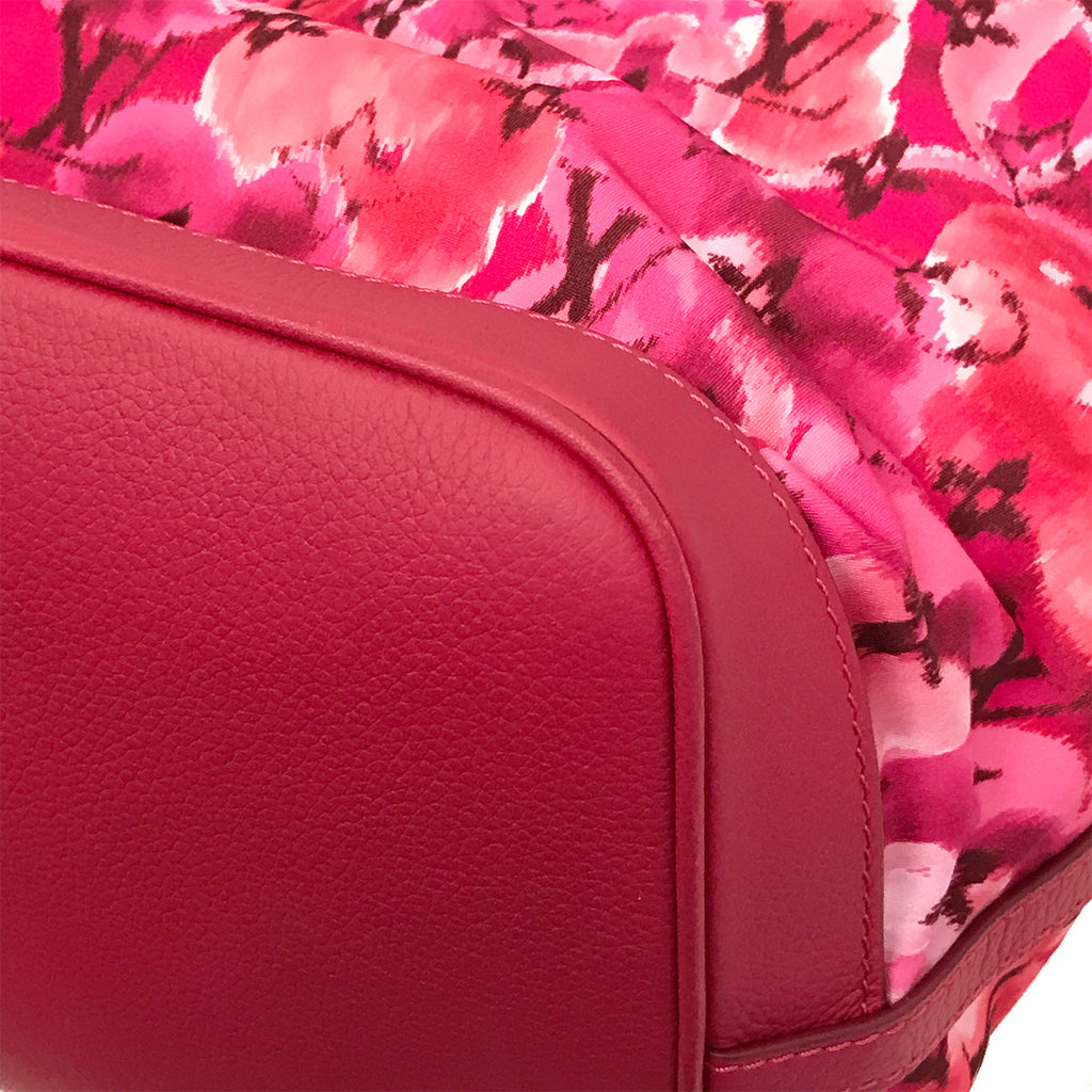 Louis Vuitton M94313 Noefull MM 2-Way Shoulder Bag/Tote Bag Ikat Nylon Canvas Violet/Pink Pre-owned