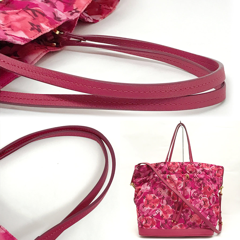 Louis Vuitton M94313 Noefull MM 2-Way Shoulder Bag/Tote Bag Ikat Nylon Canvas Violet/Pink Pre-owned