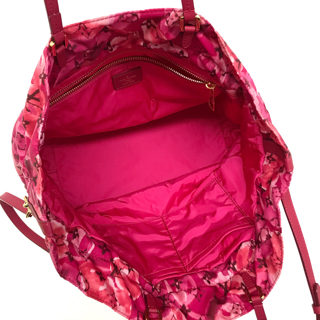 Louis Vuitton M94313 Noefull MM 2-Way Shoulder Bag/Tote Bag Ikat Nylon Canvas Violet/Pink Pre-owned