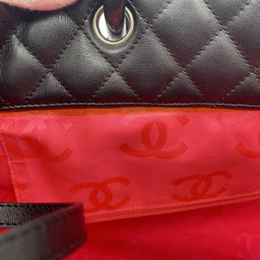 CHANEL Cambon Large Tote Bag, Handbag, Shoulder Bag, Calfskin, Black, Women's/Men's, Vintage, Used Fashion PRE-OWNED