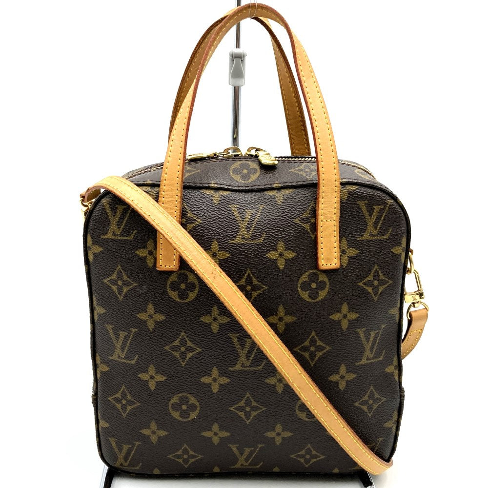 Louis Vuitton M47500 Spontini 2-Way Crossbody Shoulder Bag Monogram Canvas Brown Pre-owned