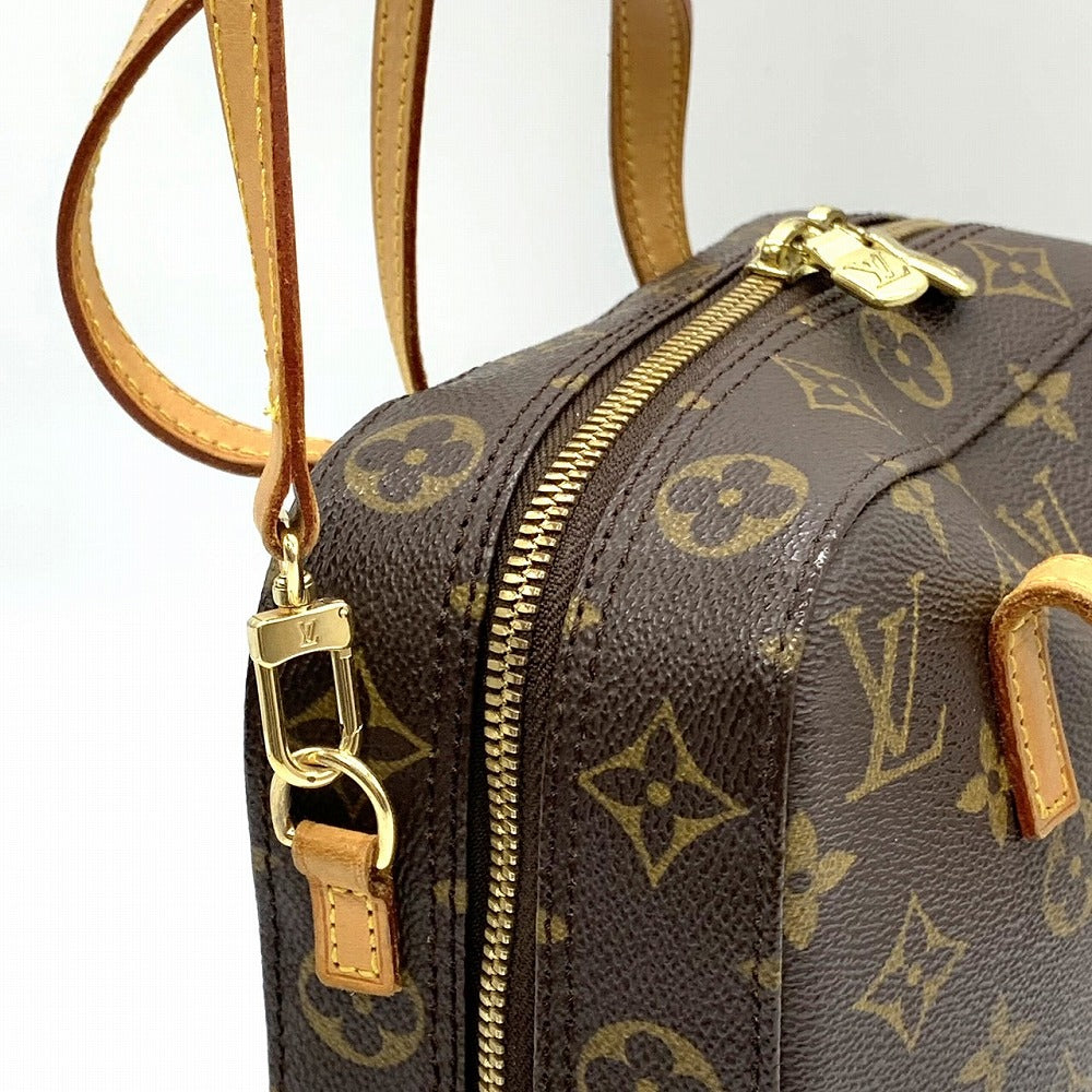 Louis Vuitton M47500 Spontini 2-Way Crossbody Shoulder Bag Monogram Canvas Brown Pre-owned