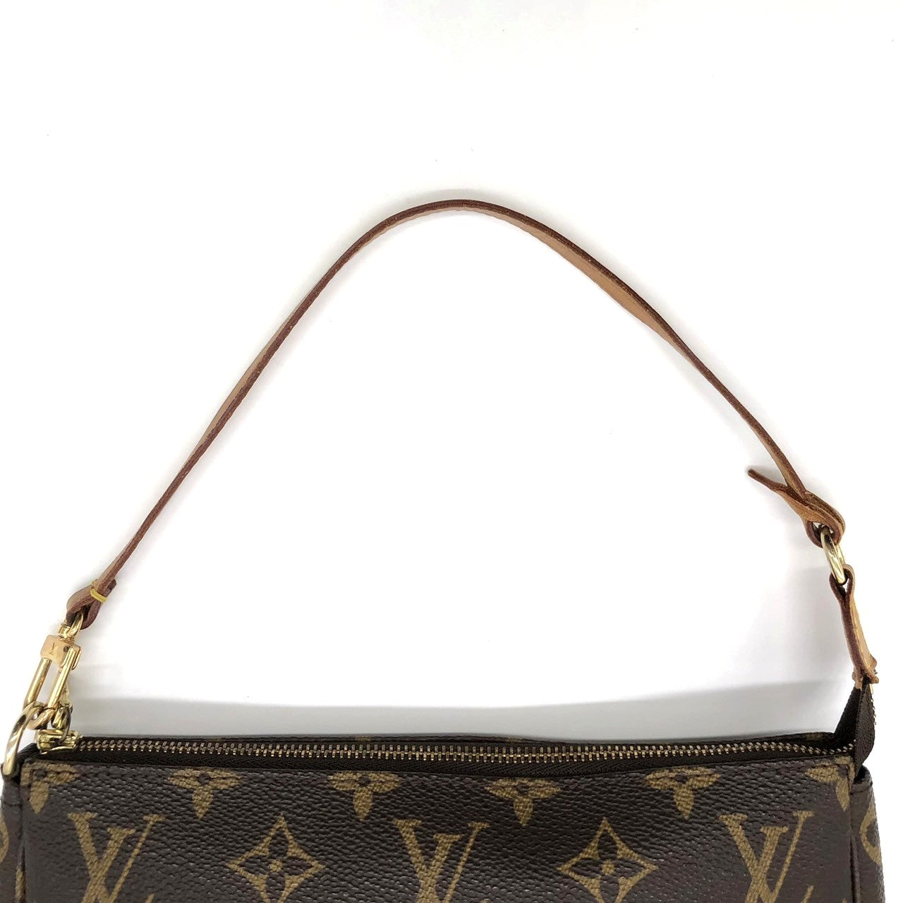 Louis Vuitton M51980 Pochette Accessoires Handbag Monogram Canvas/Leather Brown Pre-owned