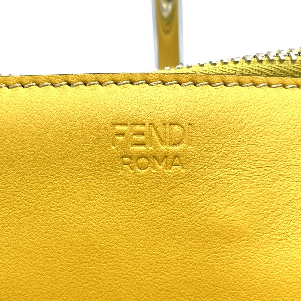 FENDI 7NO078 THINK Clutch Bag, Yellow, Women's and Men's Fashion PRE-OWNED
