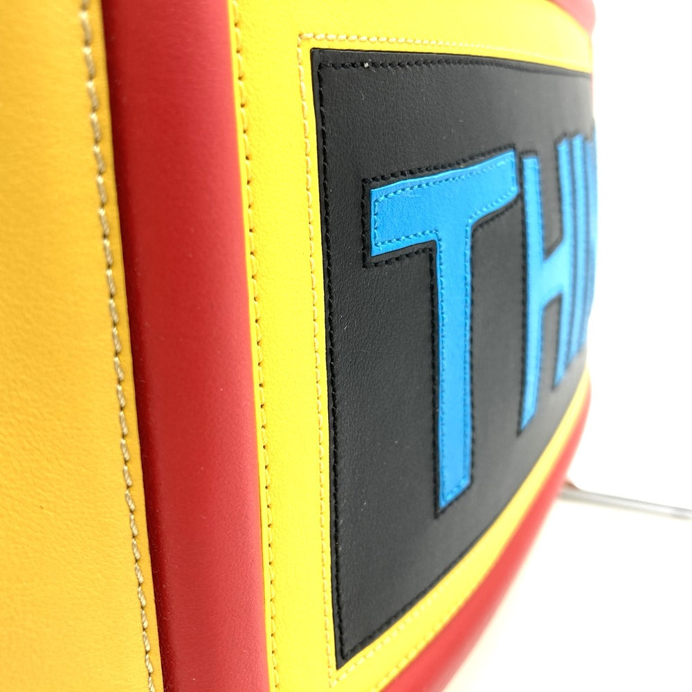 FENDI 7NO078 THINK Clutch Bag, Yellow, Women's and Men's Fashion PRE-OWNED