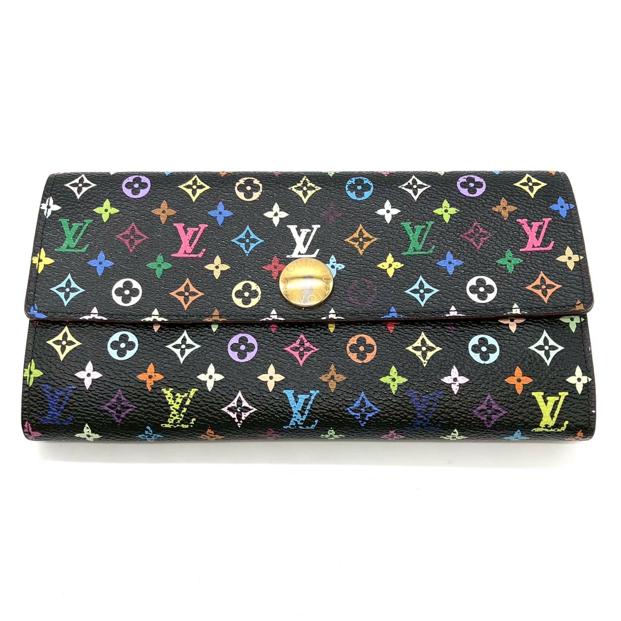 LOUIS VUITTON M93747 Portefeuille Sarah Long Wallet Monogram Multicolor Women's PRE-OWNED