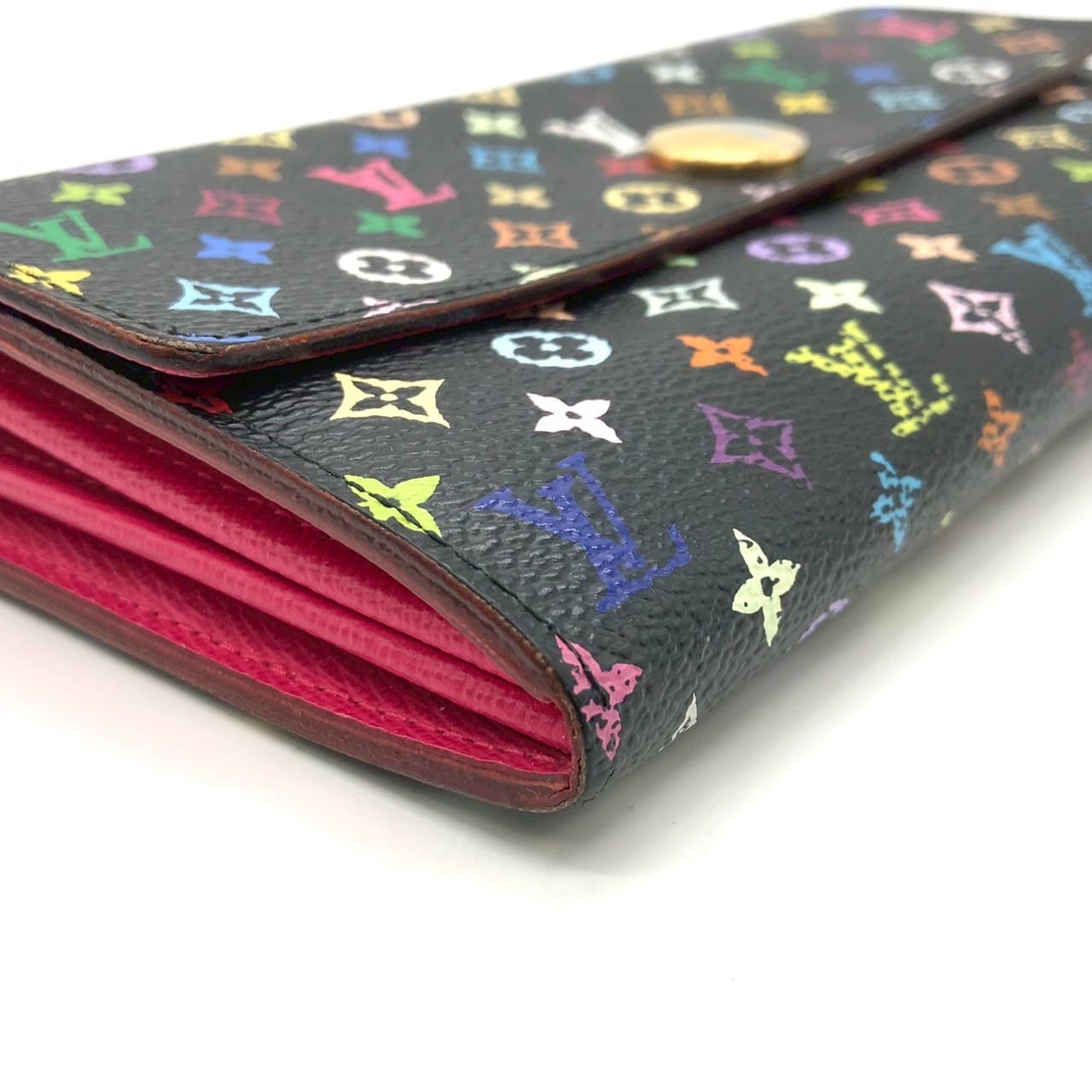 LOUIS VUITTON M93747 Portefeuille Sarah Long Wallet Monogram Multicolor Women's PRE-OWNED
