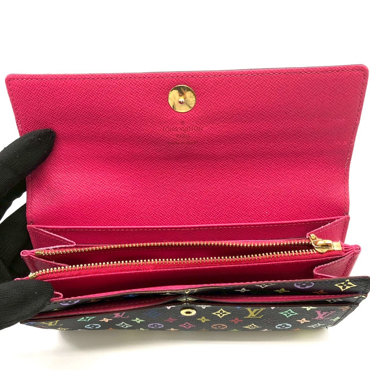 LOUIS VUITTON M93747 Portefeuille Sarah Long Wallet Monogram Multicolor Women's PRE-OWNED