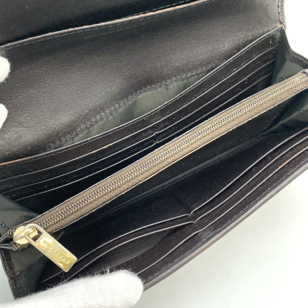 Burberry Nova Check Shadow Horse Wallet PVC/Leather Beige Pre-owned