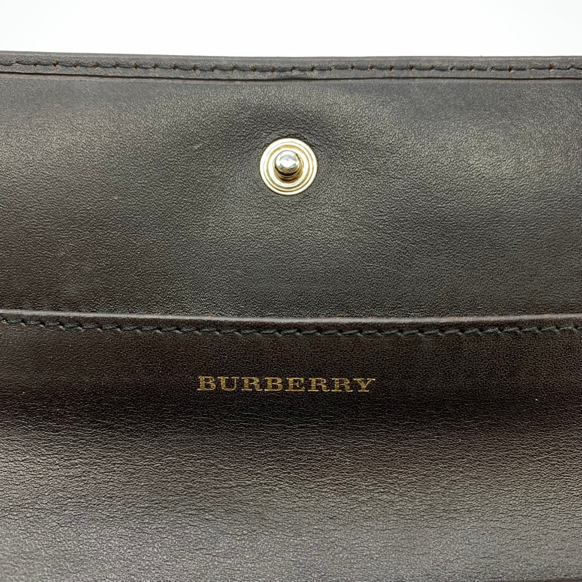 Burberry Nova Check Shadow Horse Wallet PVC/Leather Beige Pre-owned