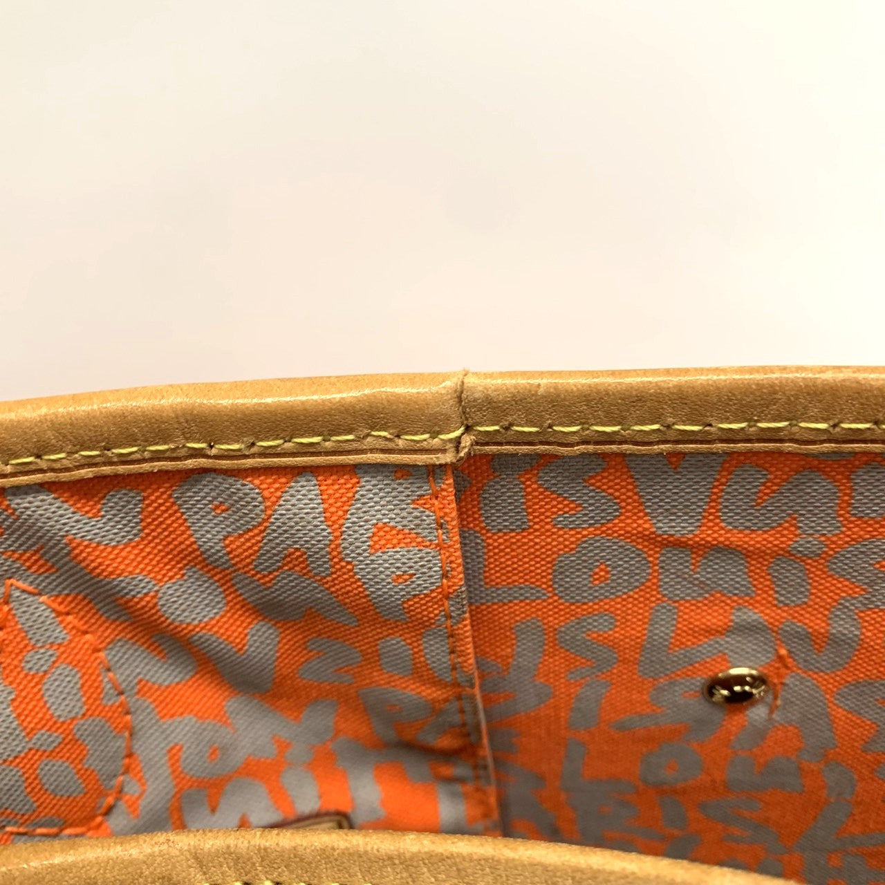Louis Vuitton M93702 Neverfull GM Tote Bag Monogram Graffiti Orange Pre-owned