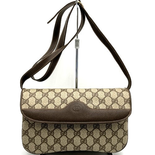 GUCCI Old Gucci 004 106 0024 Shoulder Bag GG Supreme Canvas Brown Women's Fashion PRE-OWNED