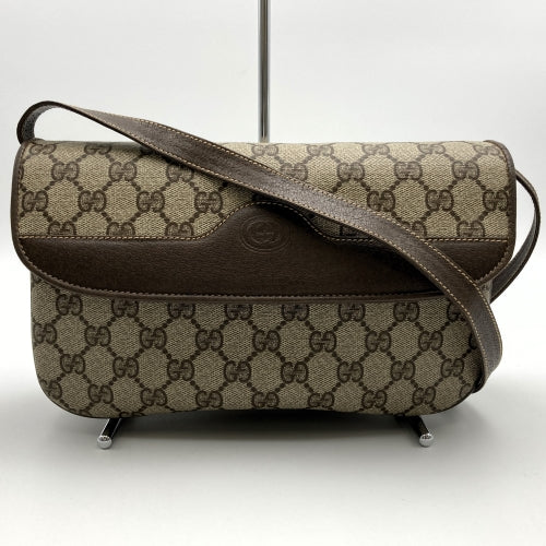 GUCCI Old Gucci 004 106 0024 Shoulder Bag GG Supreme Canvas Brown Women's Fashion PRE-OWNED