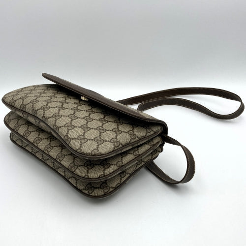 GUCCI Old Gucci 004 106 0024 Shoulder Bag GG Supreme Canvas Brown Women's Fashion PRE-OWNED