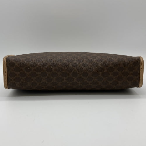 Excellent condition CELINE Macadam clutch bag, second bag, pouch, brown PVC, women's/men's fashion, M13 PRE-OWNED