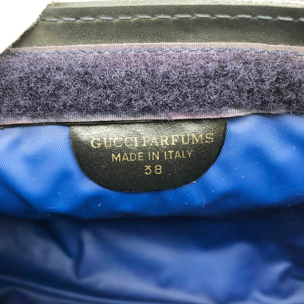 Gucci Parfums  38 Sherry Line Clutch Bag GG Supreme Black Pre-owned