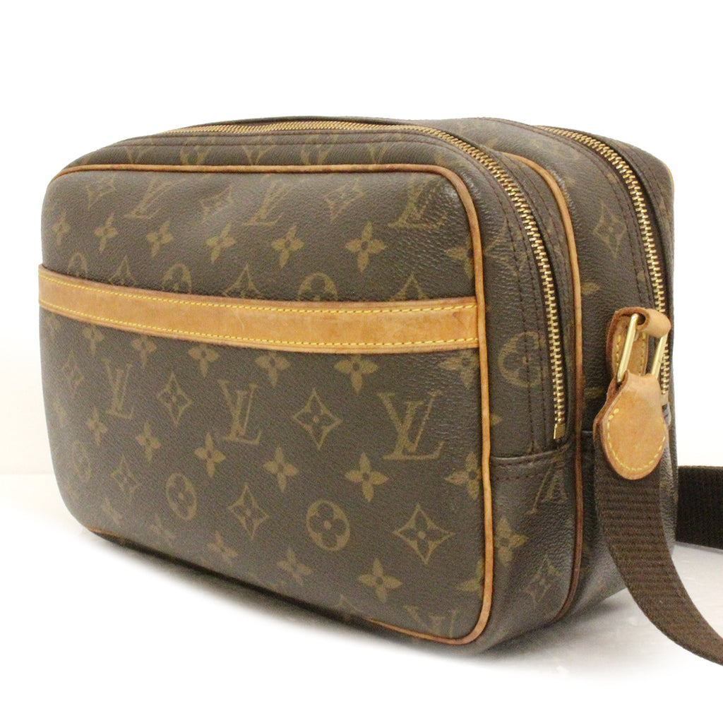 Louis Vuitton M45254 Reporter PM Shoulder Bag Monogram PVC Brown Pre-owned