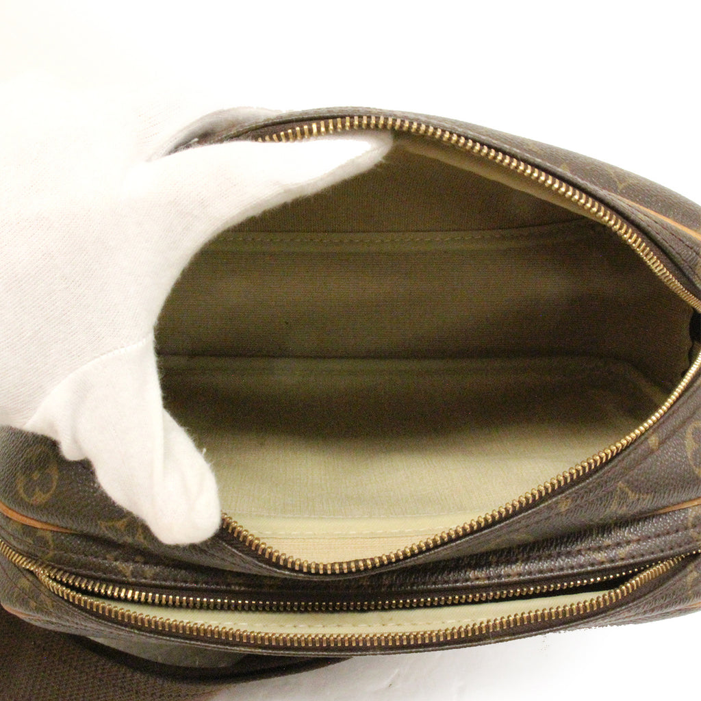 Louis Vuitton M45254 Reporter PM Shoulder Bag Monogram PVC Brown Pre-owned