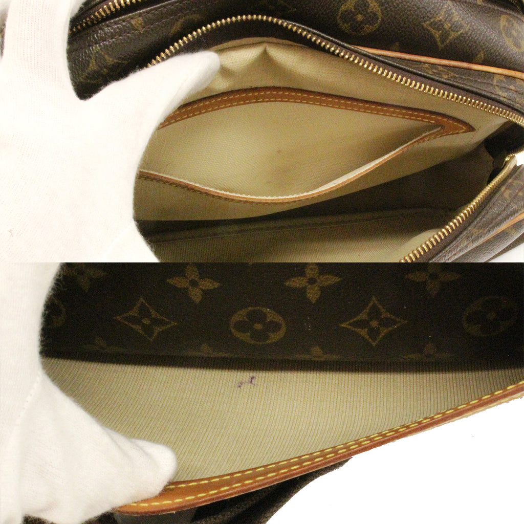 Louis Vuitton M45254 Reporter PM Shoulder Bag Monogram PVC Brown Pre-owned