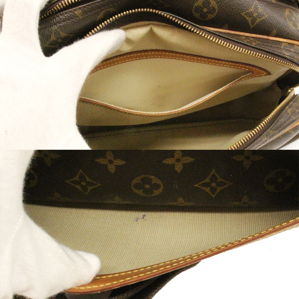 Louis Vuitton M45254 Reporter PM Shoulder Bag Monogram PVC Brown Pre-owned
