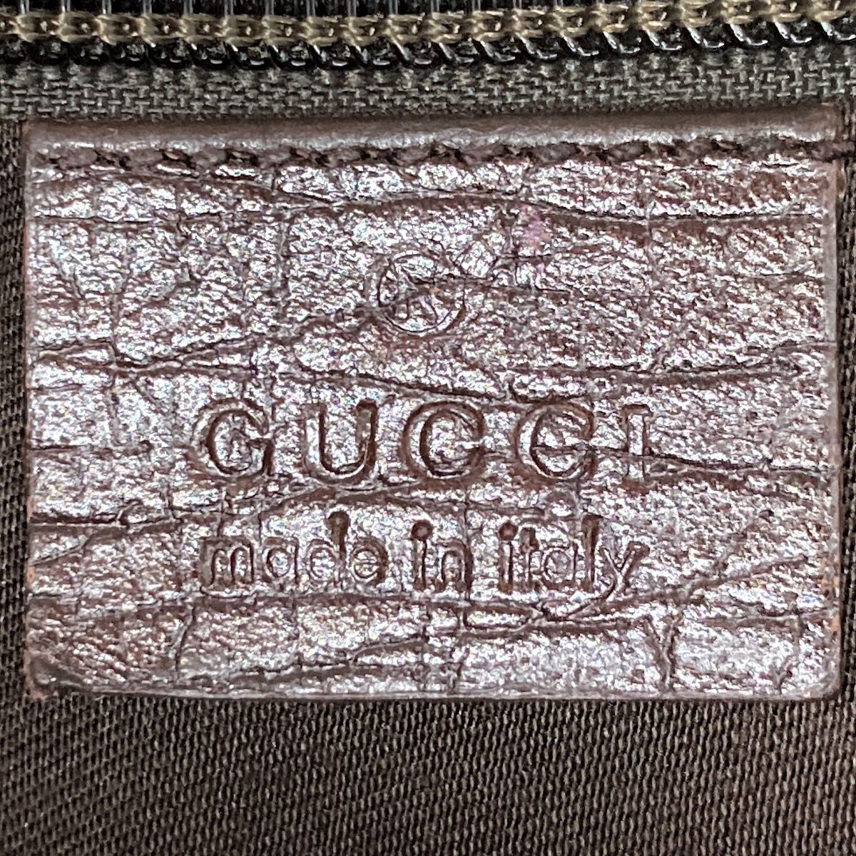 Gucci 122373 GG Supreme Messenger Shoulder Bag Brown Pre-owned