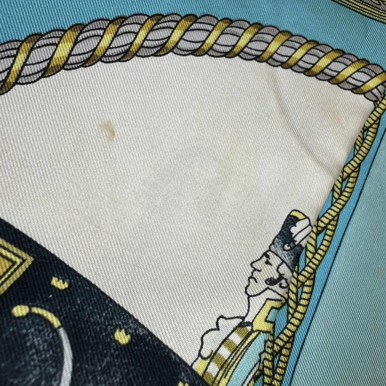 Hermès Carré 90 Grands Attelages Scarf Silk Green Pre-owned